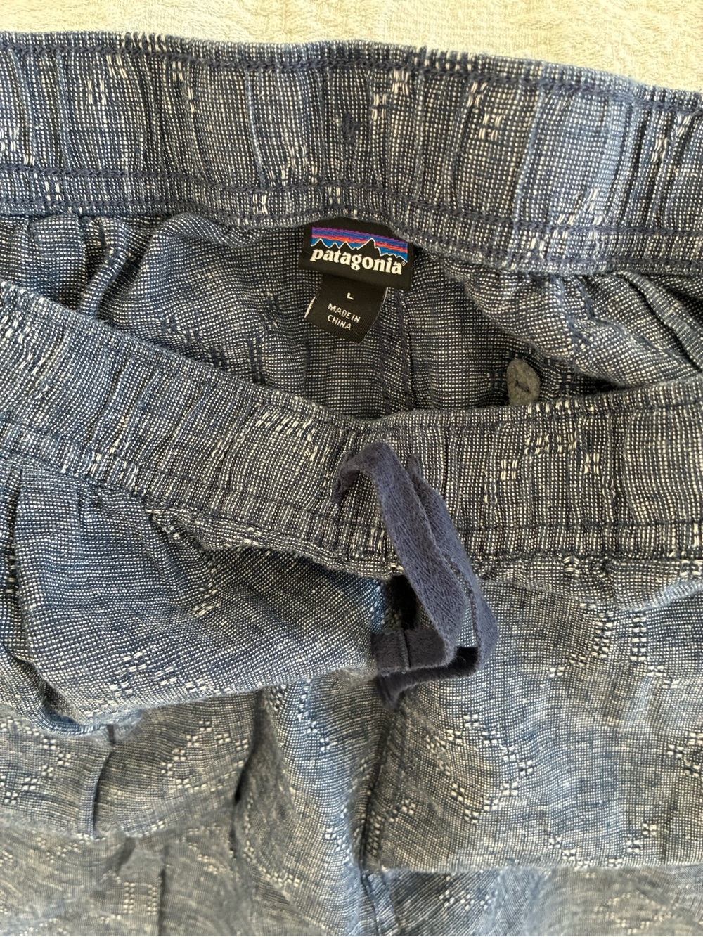 Patagonia Navy Drawstring Casual Pants